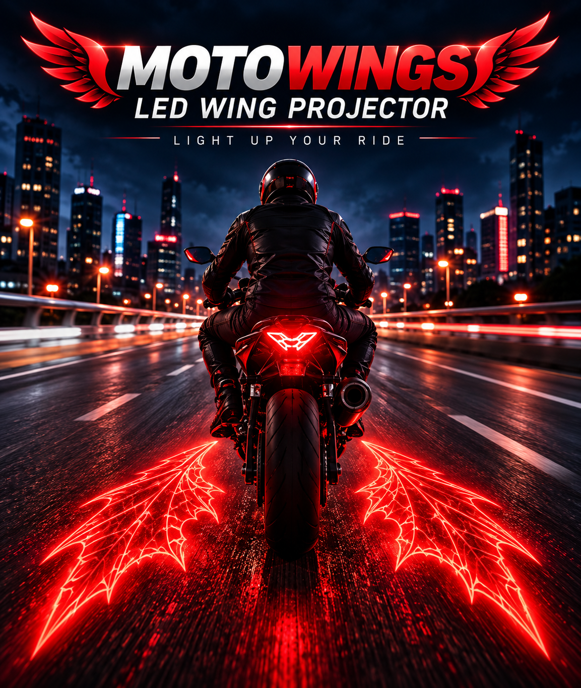 MotoWings – LED Motorcycle Wing Projector