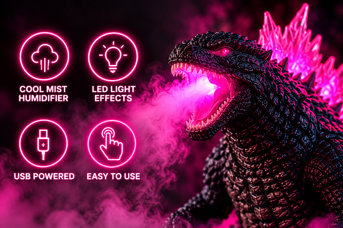 Godzilla LED Mist Figure