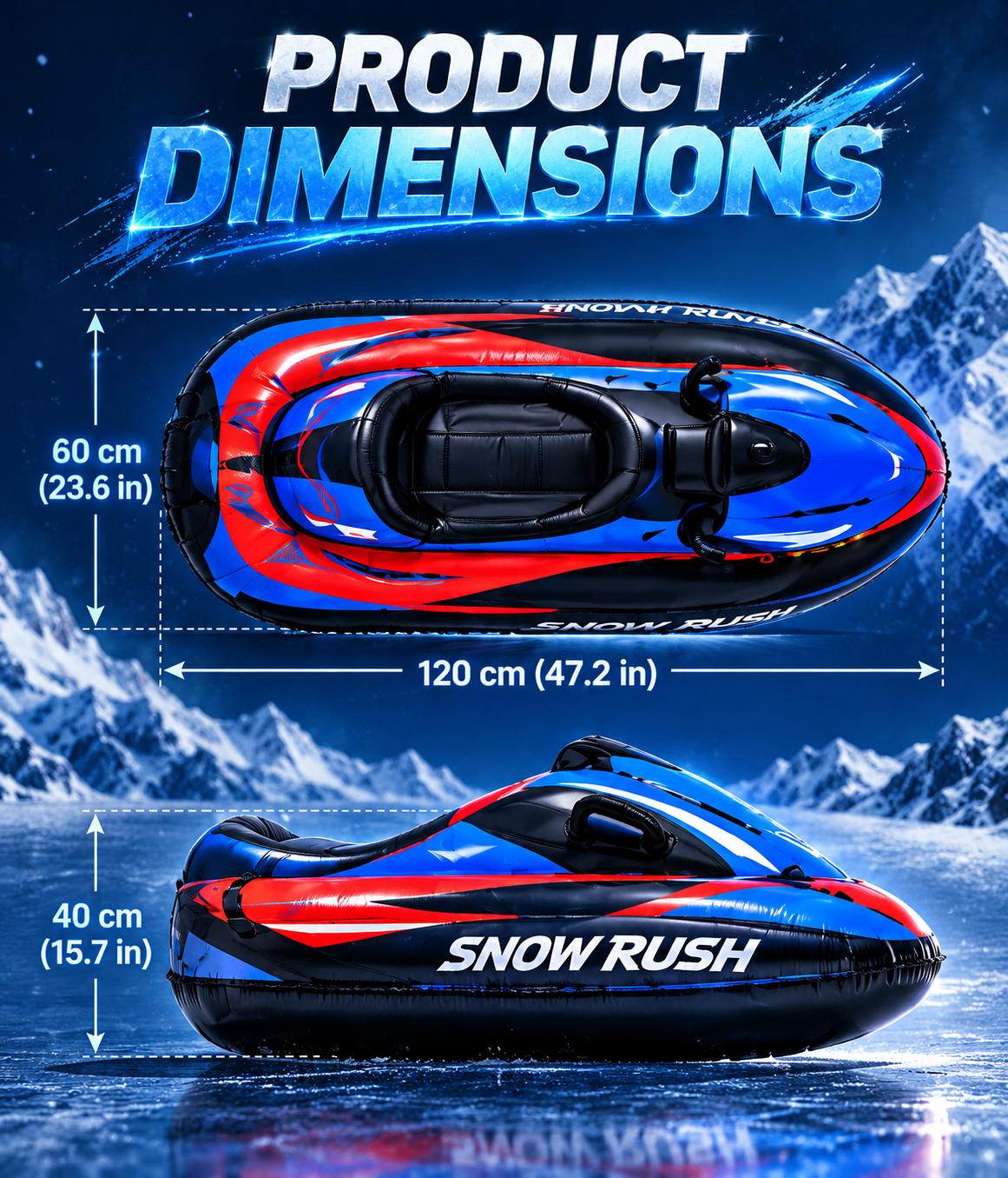 Snow Rush Inflatable Snow Racer