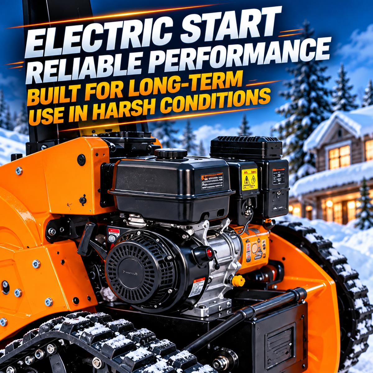 SNOWBLAZE™ — Remote-Controlled Tracked Snow Blower