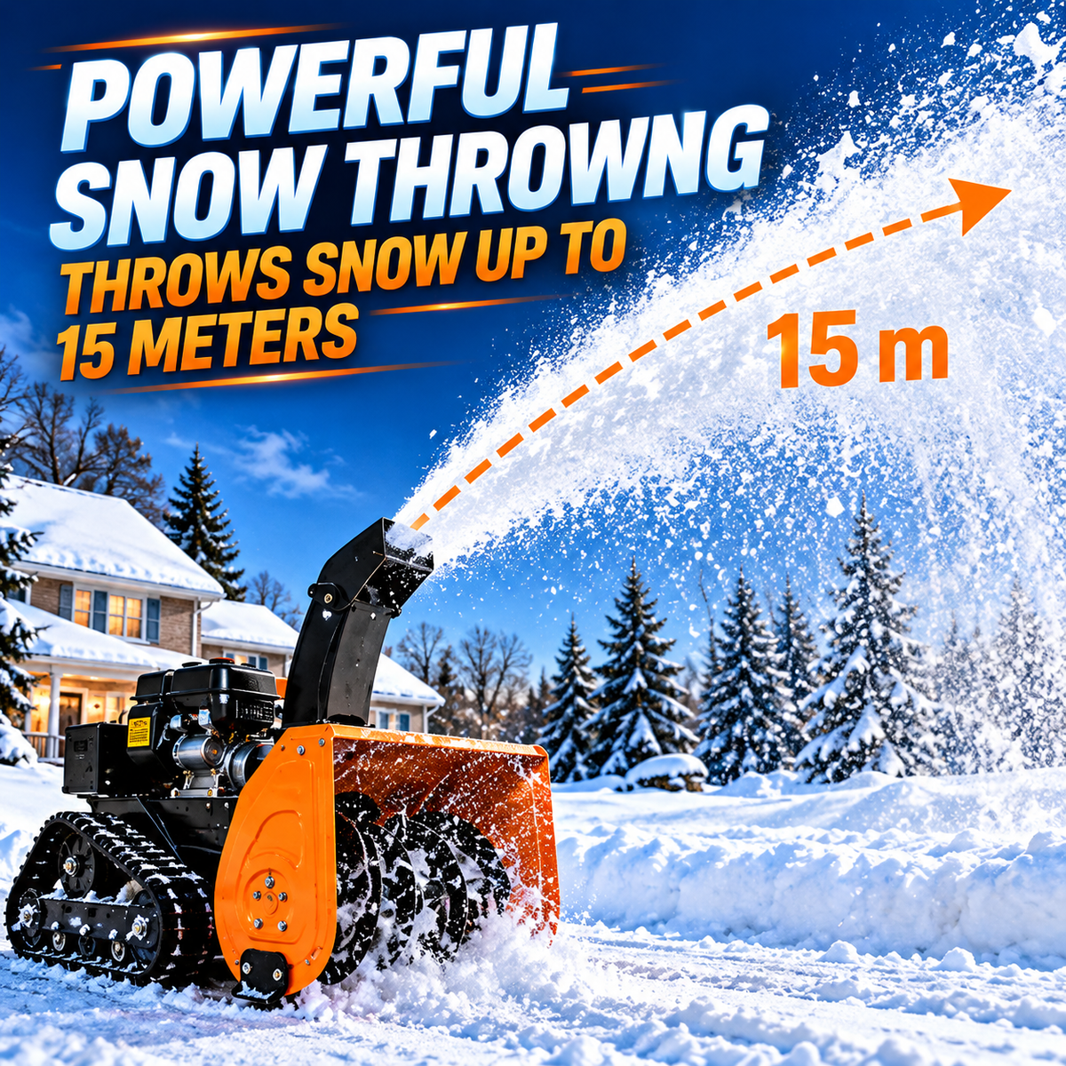 SNOWBLAZE™ — Remote-Controlled Tracked Snow Blower