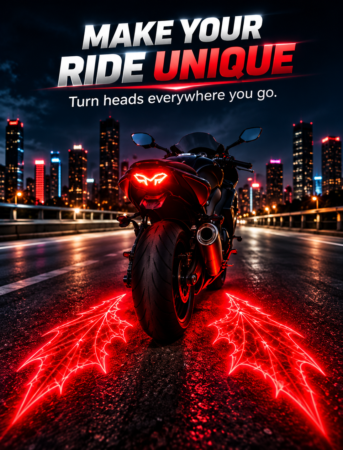 MotoWings – LED Motorcycle Wing Projector