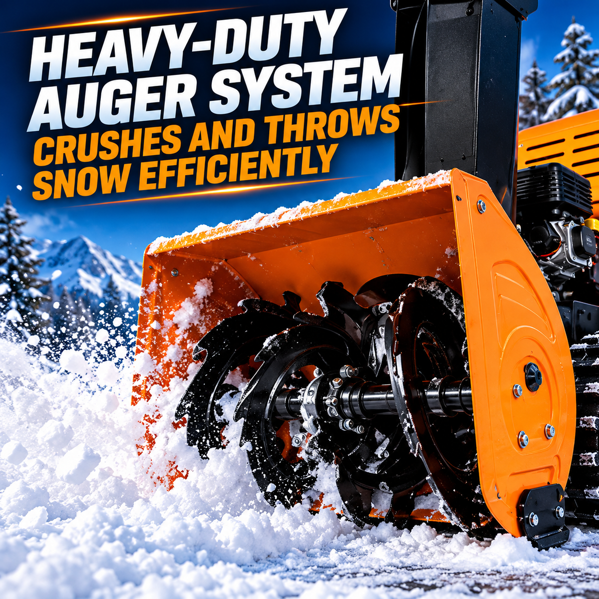 SNOWBLAZE™ — Remote-Controlled Tracked Snow Blower